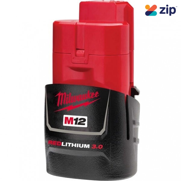 Milwaukee M12B3 - 12V 3.0Ah Red Lithium-Ion Battery