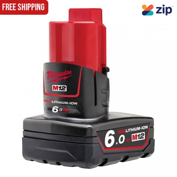 Milwaukee M12B6 12V 6.0Ah Red Lithium Ion Battery