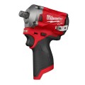 Milwaukee M12FIWP12-0 - M12 Fuel 1/2" Cordless Stubby Impact Wrench Skin W/Pin Detent Impact Wrenches