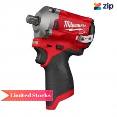 Milwaukee M12FIWP12-0 - M12 Fuel 1/2" Cordless Stubby Impact Wrench Skin W/Pin Detent