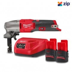 Milwaukee M12FNB16202 - 12V 2.5Ah Li-ion Cordless Brushless Fuel 16 Gauge Nibbler Combo Kit