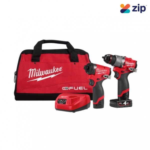 Milwaukee M12FPP2A2422B - 12V 4.0Ah Cordless Brushless M12 Fuel 2A2 2 Piece Power Kit 12V Brushless Combo Kits