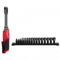 Milwaukee M12FPTR0 - 12V Li-ion Cordless Fuel Imperial INSIDER Extended Reach Pass-Through Ratchet Skin