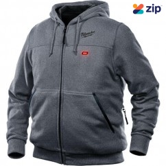 Milwaukee M12HHGREY9-0L - 12V Cordless Grey Heated Hoodie Skin - Large Size