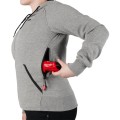 Milwaukee M12HHWGREY10M - 12V M12 Cordless Grey Women's Heated Hoodie Skin - M Jackets