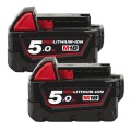 Milwaukee M18B52 - 18V 5.0Ah REDLITHIUM-ION Extended Capacity Dual Battery Pack Batteries & Chargers