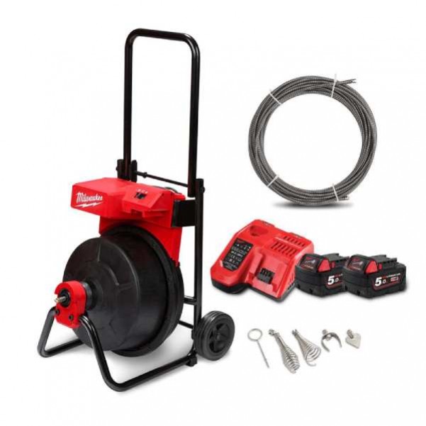 Milwaukee M18BCDM502 - 18V 5.0 Ah Brushless Cordless Compact Drum Machine Combo Kit