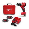 Milwaukee M18BLPDRC202C - 18V 2.0Ah Li-ion Cordless Brushless Hammer Drill Driver Combo Kit Combo Kits 18v