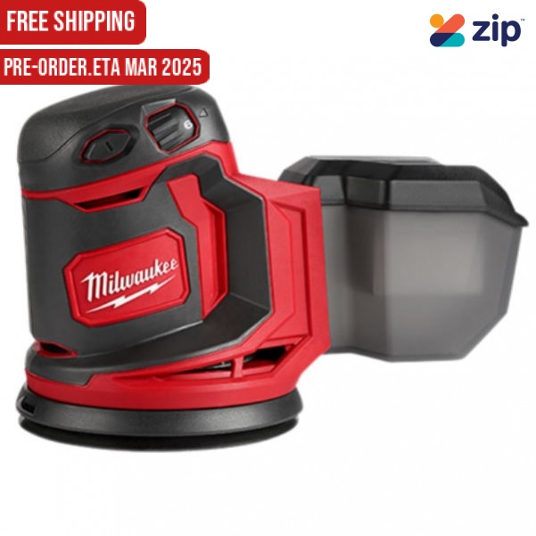 Milwaukee M18BOS125-0 - 18V 125mm (5”) Cordless Random Orbital Sander Skin