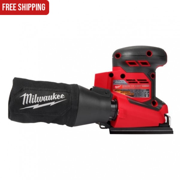 Milwaukee M18BQSS0 - 18V Li-ion Cordless 115mm (4-1/2") 1/4 Sheet Sander Skin