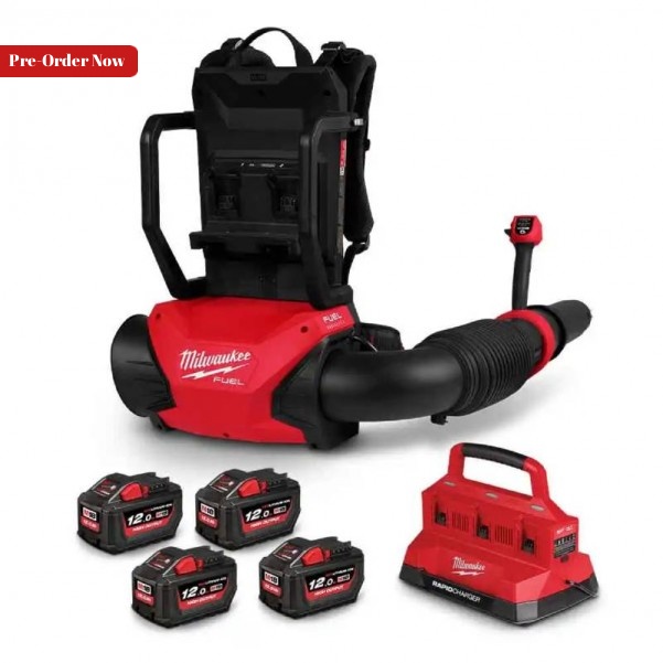 Milwaukee M18F2BPBL124 - M18 FUEL Dual Battery Backpack Blower Kit 
