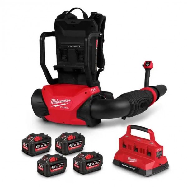 Milwaukee M18F2BPBL124 - M18 FUEL Dual Battery Backpack Blower Kit 