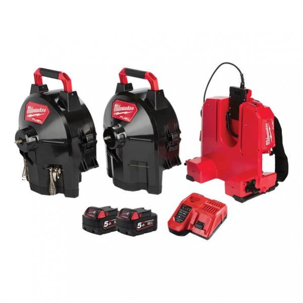 Milwaukee M18FFSDC16-502 - 18V 250RPM Cordless M18 FUEL Switch Pack Sectional Drum System Kit