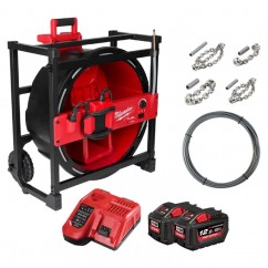 Milwaukee M18FFSM122 - 18V 2 X 12.0AH ONE-KEY High Speed Chain Snake Kit