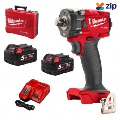 Milwaukee M18FIW2P12-502C - 18V Cordless M18 Fuel 1/2" Pin Detent Impact Wrench Kit