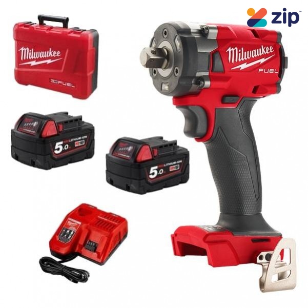 Milwaukee M18FIW2P12-502C - 18V Cordless M18 Fuel 1/2" Pin Detent Impact Wrench Kit