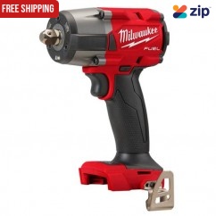 Milwaukee M18FMTIW2P12-0 - 18V Cordless M18 Fuel 1/2" Mid-Torque with Pin-Detent Impact Wrench Skin