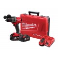 Milwaukee M18FPD3502C - 18V 5.0Ah Li-ion Cordless Brushless FUEL GEN 4 13mm Hammer Drill Driver Combo Kit