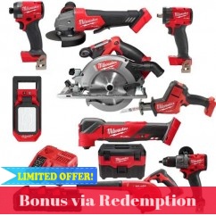 Milwaukee M18FPP10C4603B - M18 Fuel 18V 10 Piece 3 X 6.0Ah Combo Kit