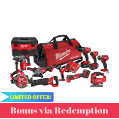 Milwaukee M18FPP11A4503B - M18 FUEL 18V 11 Piece 3 x 5.0Ah Cordless Power Pack Combo Kit 11A4