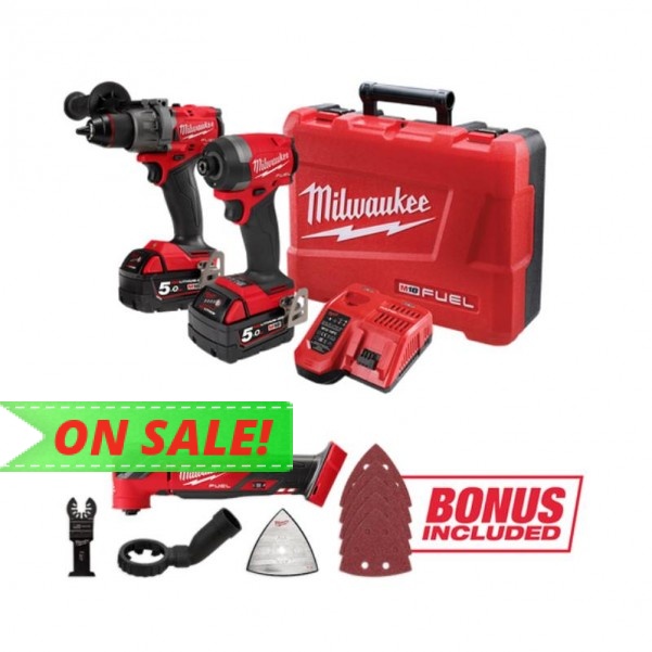 Milwaukee M18FPP2AA3B502C - M18 FUEL 2AA3 2 Piece Combo Kit (Limited Time Only) Combo Kits 18v