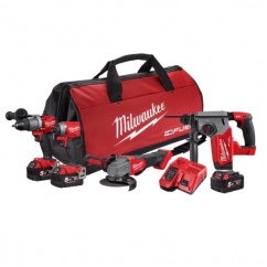 Milwaukee M18FPP4A3503B - 18V 4 Piece Brushless Cordless Combo Kit 4A3