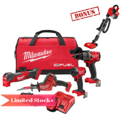 Milwaukee M18FPP4Q3502B - M18 FUEL 4 Piece Power Pack 4Q3​ With Bonus M18FCVL-0