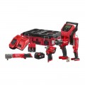 Milwaukee M18FPP5N533P - 12V/18V 3.0Ah/5.0Ah Li-ion Cordless Fuel 5pce Combo Kit Power Pack Combo Kits 18v