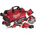 Milwaukee M18FPP6A4503B - 18V 5.0Ah Li-ion Cordless Brushless 6pce Combo Kit Combo Kits 18v