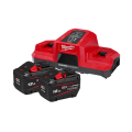 Milwaukee M18FSPD122B - 18V 12.0Ah Li-ion Cordless Forge Battery And 18V Li-ion Dual Bay Super Charger Starter Pack Milwaukee M18FSPD122B - 18V 12.0Ah Li-ion Cordless Forge Battery And 18V Li-ion Dual Bay Super Charger Starter Pack
