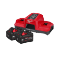 Milwaukee M18FSPD802B - 18V 8.0Ah Li-ion Cordless Forge Battery And 18V Li-ion Dual Bay Super Charger Starter Pack Milwaukee M18FSPD802B - 18V 8.0Ah Li-ion Cordless Forge Battery And 18V Li-ion Dual Bay Super Charger Starter Pack