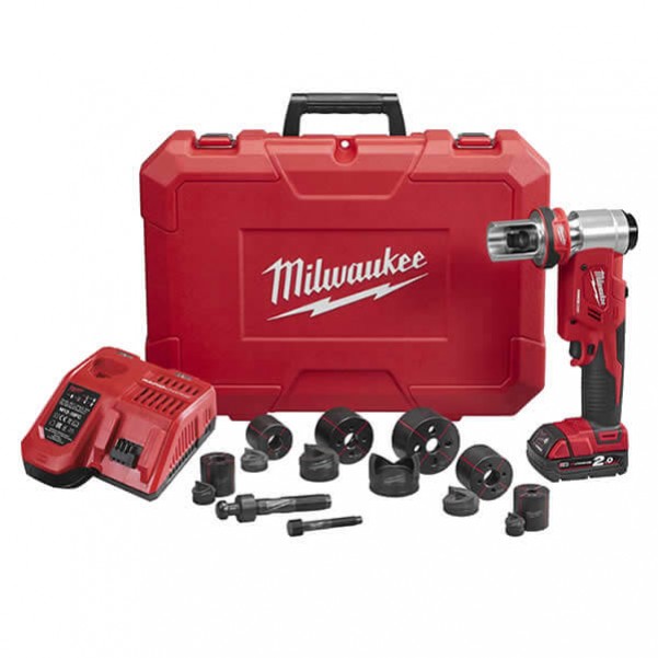 Milwaukee M18HKP-201C - 18V 16mm-63mm 6T Forcelogic Hydraulic Knockout Tool Kit