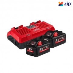 Milwaukee M18HOSPD802B -18V 8.0Ah Li-ion Cordless RED LITHIUM Battery and charger Starter Pack