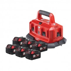 Milwaukee M18SP506B - 18V REDLITHIUM Li-Ion 5.0Ah 6-Bay Starter Pack