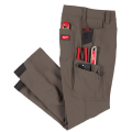 Milwaukee M651N - 32 Inch FREEFLEX Tech Pants Brown - Waist Size 30 - 40 Milwaukee M651N - 32 Inch FREEFLEX Tech Pants Brown - Waist Size 30 - 40