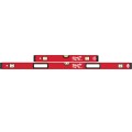 Milwaukee MLBXS48 - 600mm/1200mm (24”/48”) REDSTICK Box Level Set Milwaukee Accessories
