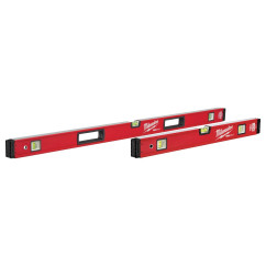 Milwaukee MLBXS48 - 600mm/1200mm (24”/48”) REDSTICK Box Level Set