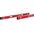 Milwaukee MLBXSM48 - 24” (600mm) / 48” (1200mm) REDSTICK Magnetic Box Level Set Levels
