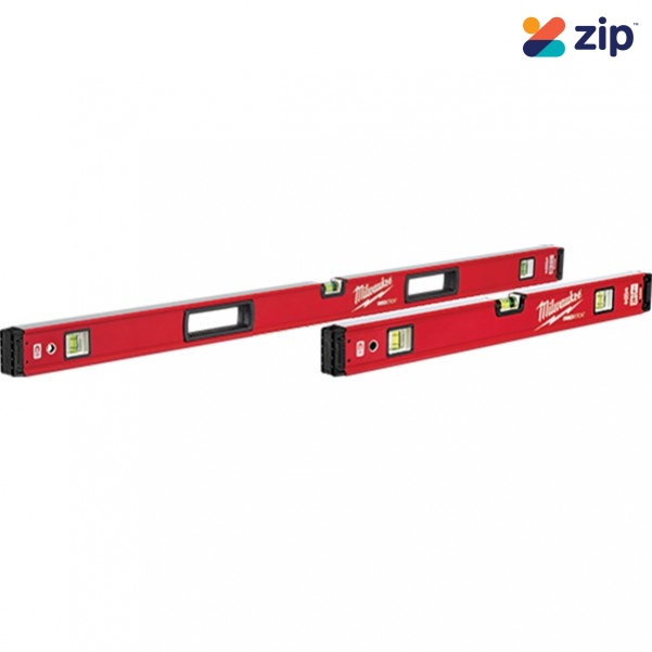 Milwaukee MLBXSM48 - 24” (600mm) / 48” (1200mm) REDSTICK Magnetic Box Level Set Levels
