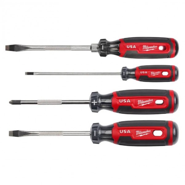 Milwaukee MT200-4 - 4pce Screwdriver Kit with Cushion Grip Screwdrivers