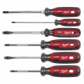 Milwaukee MT200-6 - 6pce Cushion Grip Screwdriver Kit Screwdrivers