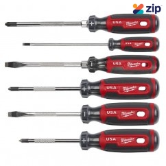Milwaukee MT200-6 - 6pce Cushion Grip Screwdriver Kit Screwdrivers