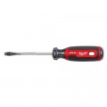 Milwaukee MT206 - 101mm Slotted 1/4" Cushion Grip Screwdriver Screwdrivers