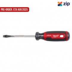 Milwaukee MT206 - 101mm Slotted 1/4" Cushion Grip Screwdriver Screwdrivers