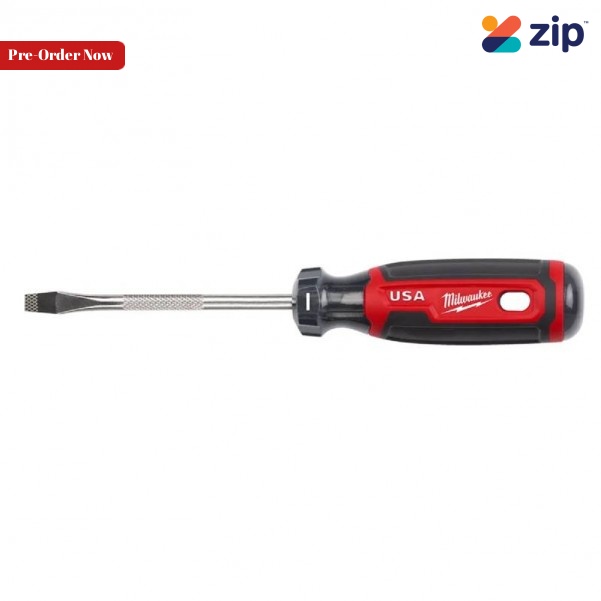 Milwaukee MT206 - 101mm Slotted 1/4" Cushion Grip Screwdriver