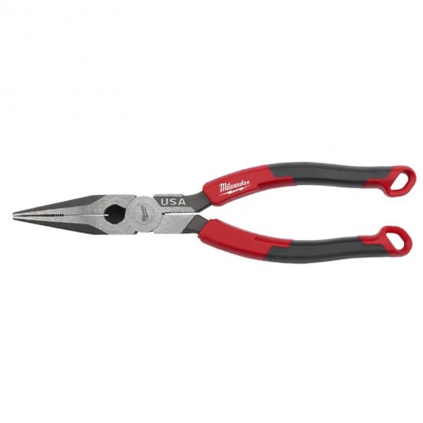 Milwaukee MT555 - 203mm (8") USA Made Comfort Grip Long Nose Pliers Plier
