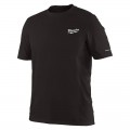 Milwaukee 414BM - WORKSKIN Size M Black Light Short Sleeve Shirt