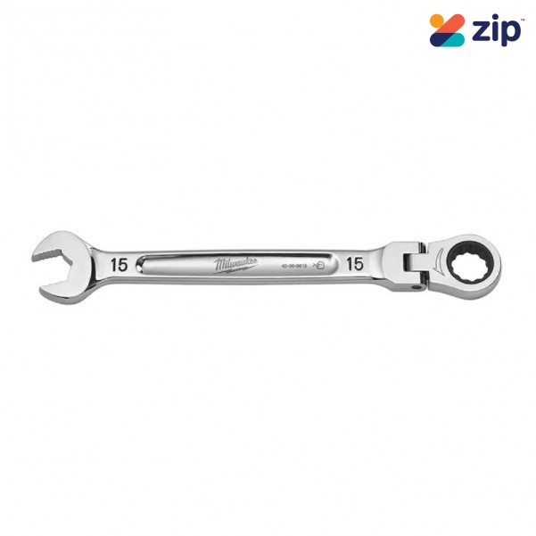 Milwaukee 45969615 - 15mm Metric Flex Head Ratcheting Combination Wrench Spanners