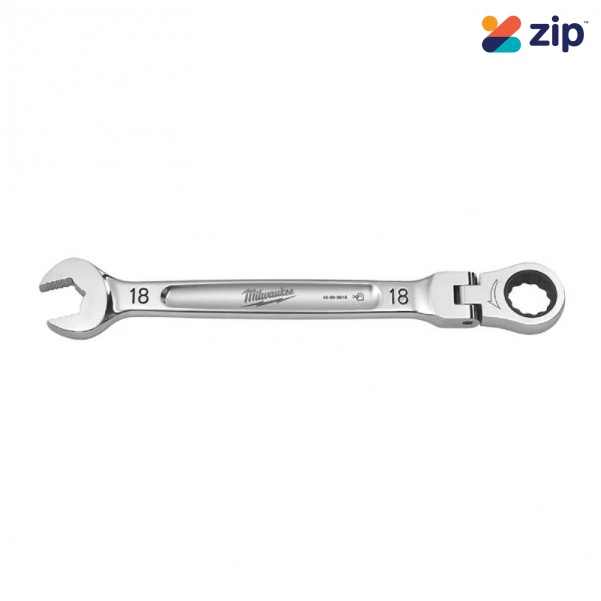 Milwaukee 45969618 - 18mm Metric Flex Head Ratcheting Combination Wrench Wrenches