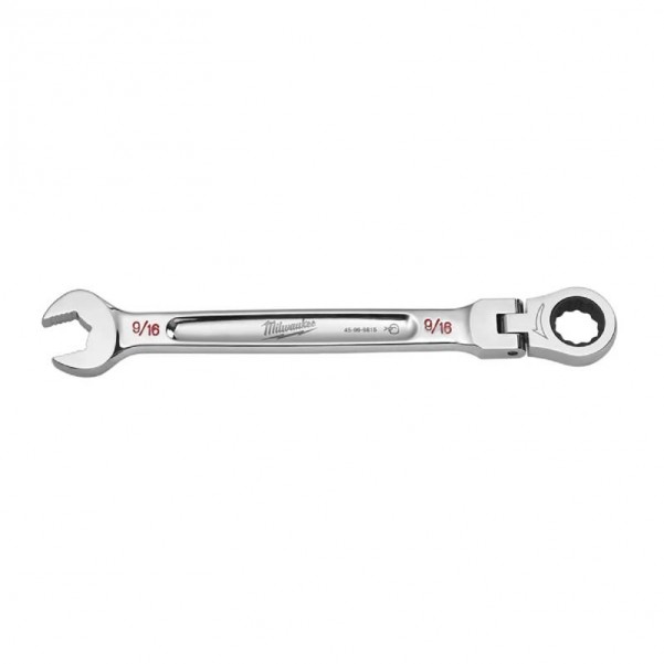 Milwaukee 45969815 - 9/16” SAE Flex Head Ratcheting Combination Wrench Spanners